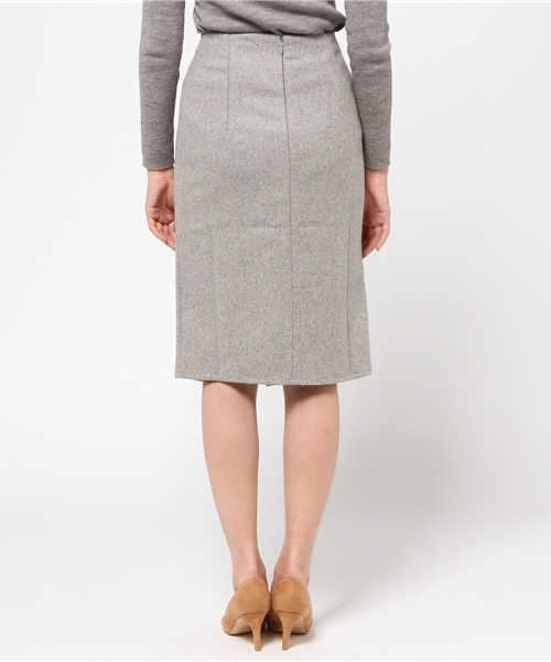 Chico（チコ）の「【who's who Chico】ウールタイトスカート（スカート・レディース・ピンクベージュ/グレー・FREE）」の7枚目の写真