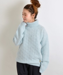 SHIPS for women | モヘヤ ブロック編みタートルネックプルオーバー(ニット/セーター)