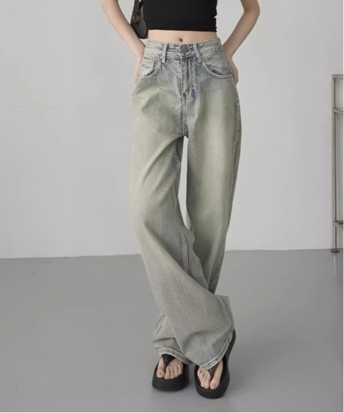 gossip！ロサンゼルス（ゴシップロサンゼルス）の「Y2K レトロルーズデニム（デニムパンツ・レディース・ブルー系その他・M/L）」の4枚目の写真