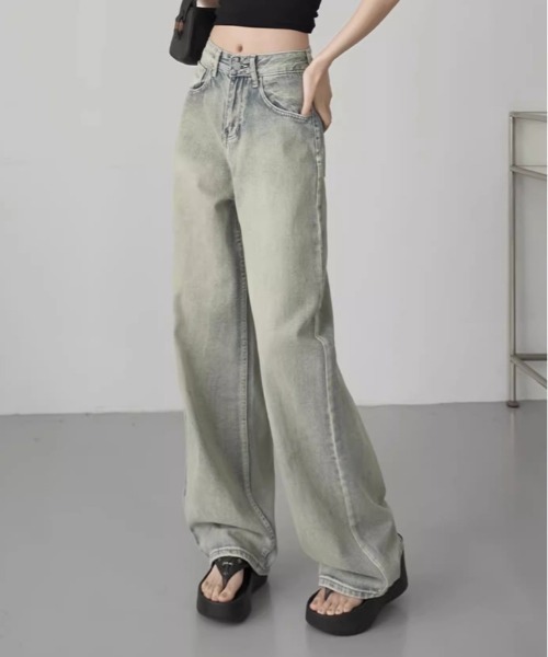 gossip！ロサンゼルス（ゴシップロサンゼルス）の「Y2K レトロルーズデニム（デニムパンツ・レディース・ブルー系その他・M/L）」の6枚目の写真