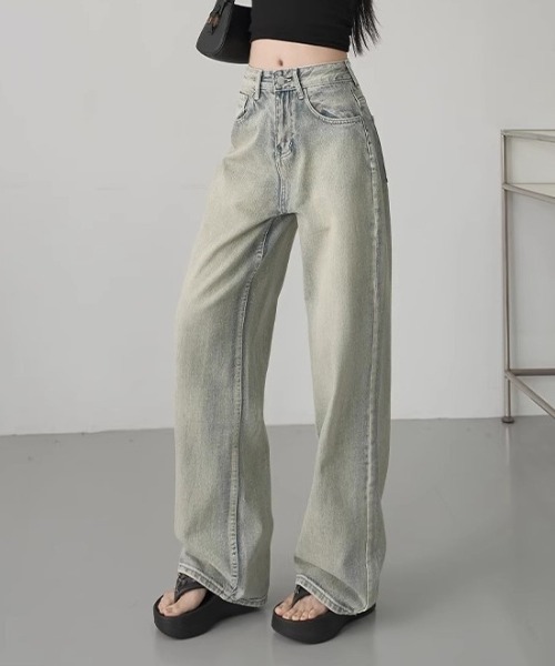 gossip！ロサンゼルス（ゴシップロサンゼルス）の「Y2K レトロルーズデニム（デニムパンツ・レディース・ブルー系その他・M/L）」の7枚目の写真
