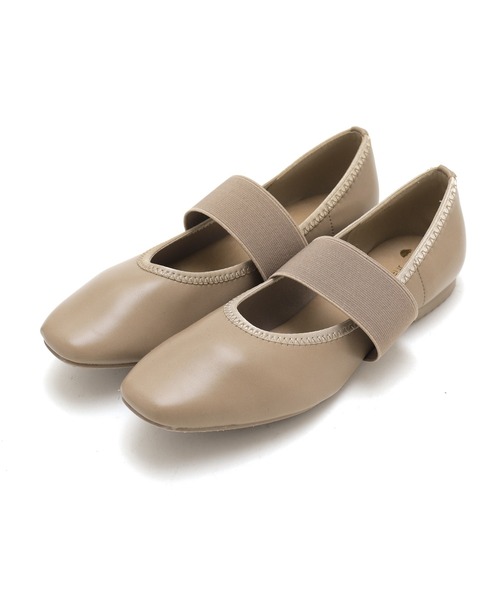 SOROTTO（ソロット）の「晴雨兼用 ゴムベルト付きレインパンプス/スクエアトゥ（レインシューズ・レディース・ブラック系その他/グレイッシュベージュ/ブラック・23.5cm/24.5cm/23.0cm/24.0cm/22.5cm）」の3枚目の写真