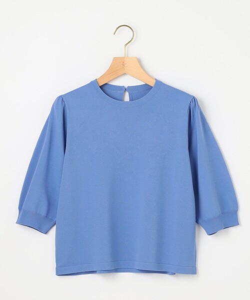 組曲 S(クミキョク チイサイサイズ)の「フラワーメタル ニットTシャツ(ニット/セーター・レディース・ライトグリーン系/ブラック系/ブルー系/アイボリー系/アイボリー系1/オールドローズ系・S2)」の17枚目の写真