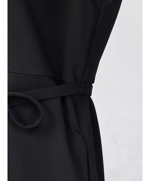 Perfect Suit FActory（パーフェクトスーツファクトリー）の「ブローチ付き　ピンタックワンピース　ブラック/ネイビー（ワンピース・レディース・ブラック/ネイビー・L/M）」の14枚目の写真