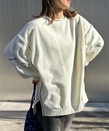 mi via loca | ウラケ リメイクデザイン ビッグシルエット スウェット(スウェット)