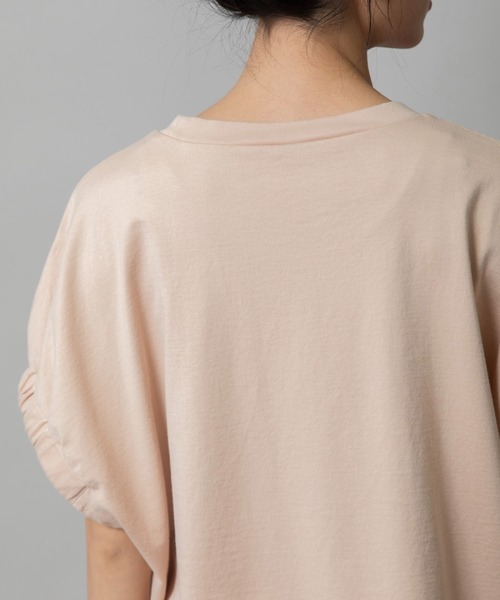 Munich（ミューニック）の「シャーリングロゴトップス（Tシャツ/カットソー・レディース・ブラック/ホワイト/ピンク/ベージュ・FREE）」の15枚目の写真