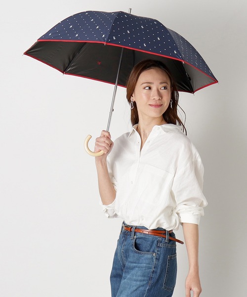 軽量　ラルフローレン　ホースマークの素敵な日傘　UVカット100% 晴雨兼用傘 POLO RALPH LAUREN 折りたたみ傘 「WEB限定」遮光100％ 晴雨兼用
