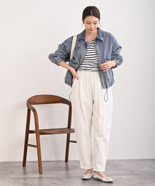 rps（アールピーエス）の「デニムステンカラーブルゾン（デニムジャケット・レディース・ブラック/ブルー・フリー）」の3枚目の写真