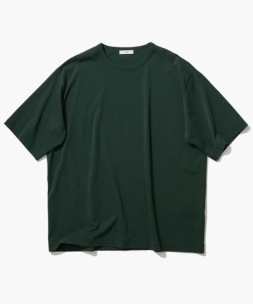 ATON（エイトン）の「ATON (エイトン)DRY COTTON JERSEY | CREWNECK T-SHIRT（Tシャツ/カットソー・メンズ・モスグリーン/ホワイト/ブラック・6/4/2）」の2枚目の写真