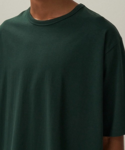 ATON（エイトン）の「ATON (エイトン)DRY COTTON JERSEY | CREWNECK T-SHIRT（Tシャツ/カットソー・メンズ・モスグリーン/ホワイト/ブラック・6/4/2）」の11枚目の写真