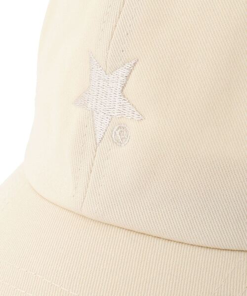 CONVERSE TOKYO（コンバーストウキョウ）の「DIAGONAL STAR★ CAP（キャップ・レディース・ピンク/チャコールグレー/アイボリー・FREE）」の8枚目の写真