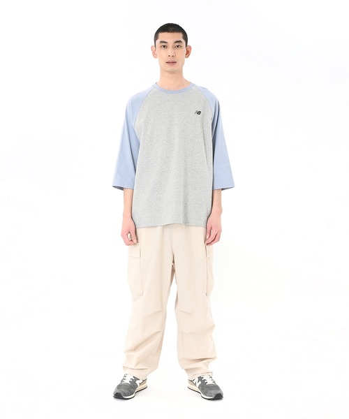 NEW BALANCE（ニューバランス）の「ラグラン3/4スリーブTシャツ（Tシャツ/カットソー・メンズ・オフホワイト/ライトグレー・X-LARGE/LARGE/MEDIUM/SMALL/XX-LARGE）」の18枚目の写真