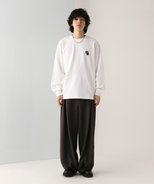 HARE(ハレ)の「フラワータグHAREロゴカットソー(HARE)(Tシャツ/カットソー・メンズ・ブラック/ホワイト/パープル・FREE)」の4枚目の写真