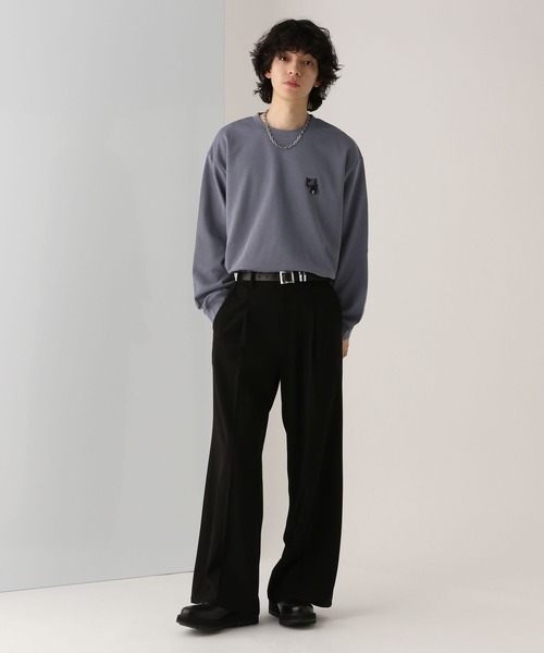 HARE(ハレ)の「フラワータグHAREロゴカットソー(HARE)(Tシャツ/カットソー・メンズ・ブラック/ホワイト/パープル・FREE)」の7枚目の写真