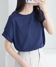 【接触冷感】脱普通!すっきり見え大人の上品見えTシャツ