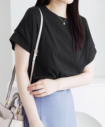 【接触冷感】脱普通！すっきり見え大人の上品見えTシャツ