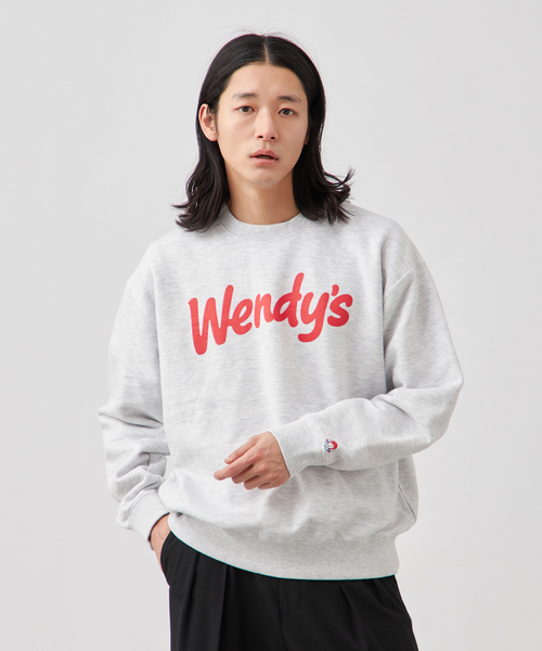 B.C STOCK(ベーセーストック)の「【Wendy's】別注 ウェンディーズ クルーネックスウェット(パーカー・メンズ・ライトグレー/レッド系その他/レッド/グレー系その他・LARGE/MEDIUM)」の6枚目の写真