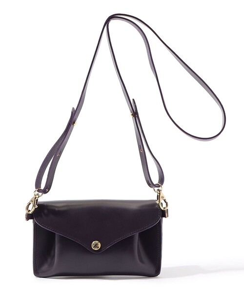 TOMORROWLAND （トゥモローランド）の「GLENROYAL ブライドルレザー ショルダーミニバッグ（ショルダーバッグ・メンズ・ブラック/グレイッシュベージュ/ブラウン/グリーン/パープル・FREE）」の5枚目の写真