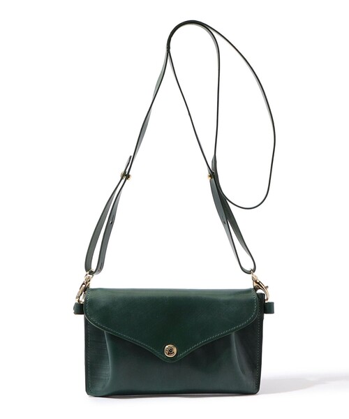 TOMORROWLAND （トゥモローランド）の「GLENROYAL ブライドルレザー ショルダーミニバッグ（ショルダーバッグ・メンズ・ブラック/グレイッシュベージュ/ブラウン/グリーン/パープル・FREE）」の4枚目の写真