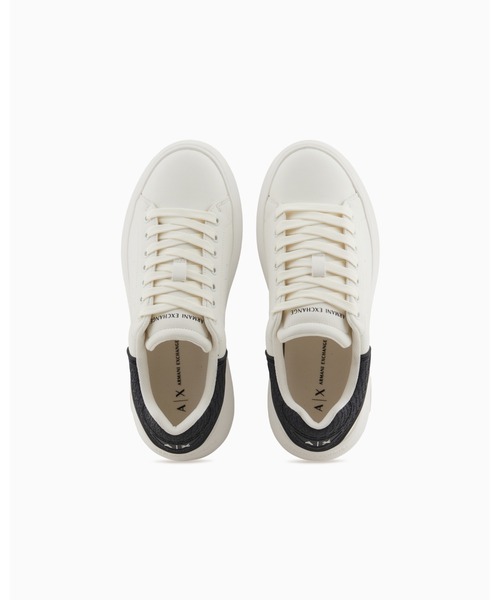 ARMANI EXCHANGE（アルマーニエクスチェンジ）の「【A|X アルマーニ エクスチェンジ】＜ZOZO限定＞AXロゴ ボリュームソールレースアップスニーカー（スニーカー・レディース・ライトピンク/ホワイト・37/36/36.5/37.5/38/38.5）」の4枚目の写真
