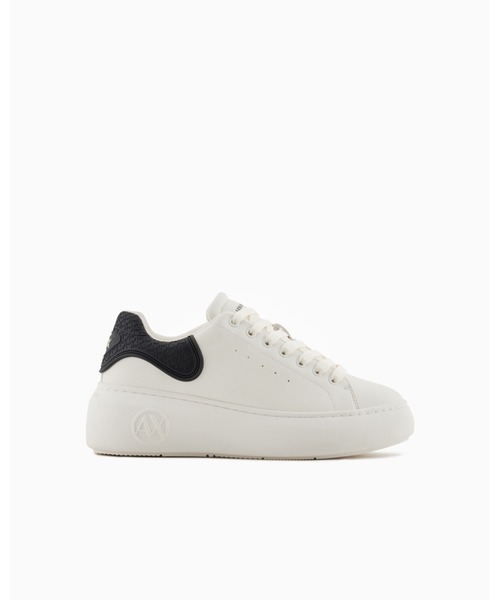 ARMANI EXCHANGE（アルマーニエクスチェンジ）の「【A|X アルマーニ エクスチェンジ】＜ZOZO限定＞AXロゴ ボリュームソールレースアップスニーカー（スニーカー・レディース・ライトピンク/ホワイト・37/36/36.5/37.5/38/38.5）」の7枚目の写真
