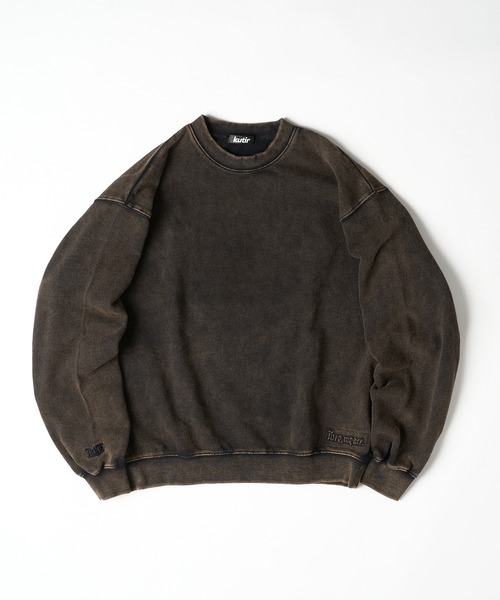 kutir(クティール)の「ASSORT PULLOVER SHORT SWEAT/アソートプルオーバーショートスウェット(スウェット・メンズ・ブラック系/ネイビー/レッド/ブラック/杢グレー/ネイビー系・MEDIUM/LARGE)」の3枚目の写真