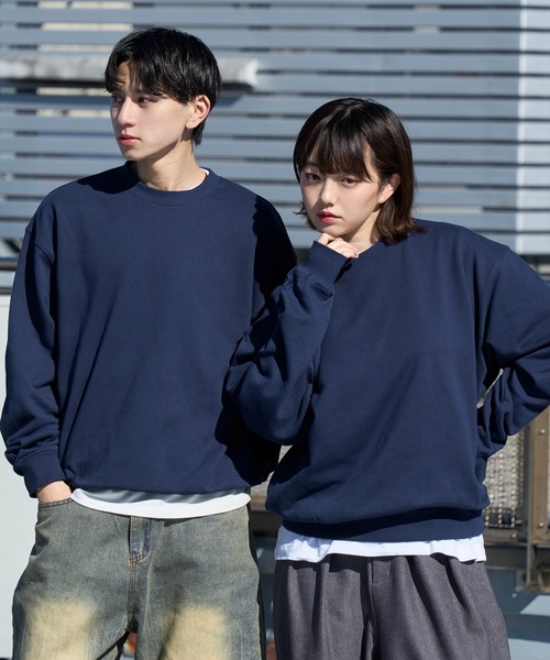 kutir(クティール)の「ASSORT PULLOVER SHORT SWEAT/アソートプルオーバーショートスウェット(スウェット・メンズ・ブラック系/ネイビー/レッド/ブラック/杢グレー/ネイビー系・MEDIUM/LARGE)」の4枚目の写真
