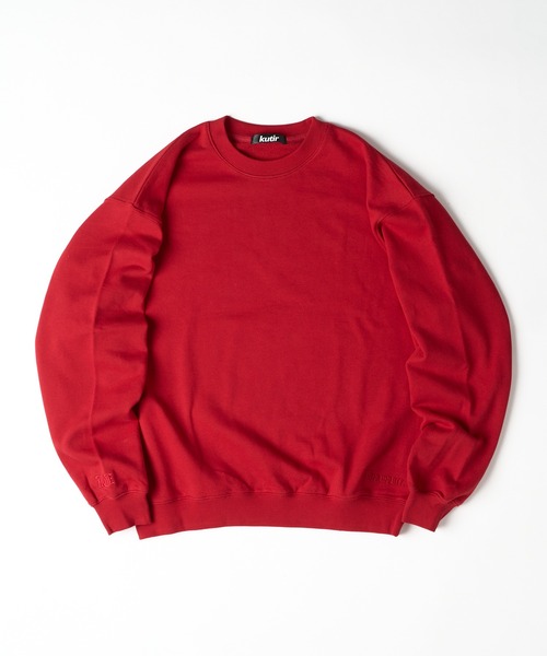 kutir(クティール)の「ASSORT PULLOVER SHORT SWEAT/アソートプルオーバーショートスウェット(スウェット・メンズ・ブラック系/ネイビー/レッド/ブラック/杢グレー/ネイビー系・MEDIUM/LARGE)」の6枚目の写真