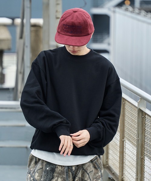kutir(クティール)の「ASSORT PULLOVER SHORT SWEAT/アソートプルオーバーショートスウェット(スウェット・メンズ・ブラック系/ネイビー/レッド/ブラック/杢グレー/ネイビー系・MEDIUM/LARGE)」の2枚目の写真