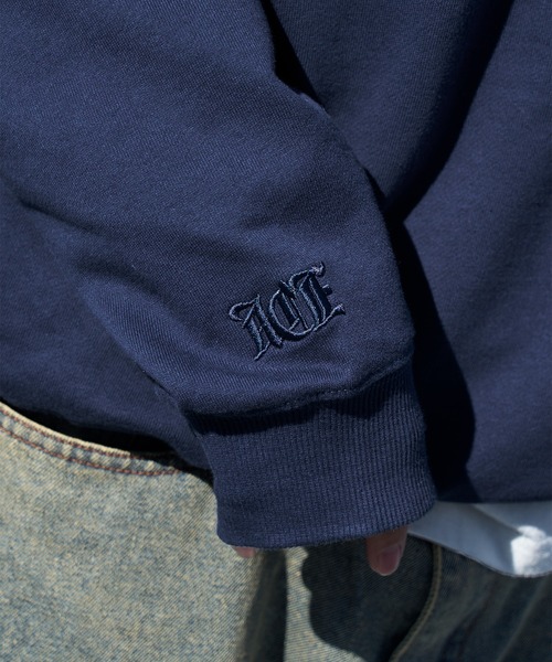kutir(クティール)の「ASSORT PULLOVER SHORT SWEAT/アソートプルオーバーショートスウェット(スウェット・メンズ・ブラック系/ネイビー/レッド/ブラック/杢グレー/ネイビー系・MEDIUM/LARGE)」の9枚目の写真