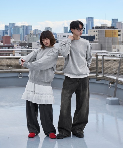 kutir(クティール)の「ASSORT PULLOVER SHORT SWEAT/アソートプルオーバーショートスウェット(スウェット・メンズ・ブラック系/ネイビー/レッド/ブラック/杢グレー/ネイビー系・MEDIUM/LARGE)」の14枚目の写真