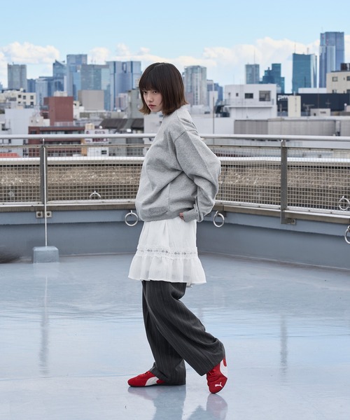 kutir(クティール)の「ASSORT PULLOVER SHORT SWEAT/アソートプルオーバーショートスウェット(スウェット・メンズ・ブラック系/ネイビー/レッド/ブラック/杢グレー/ネイビー系・MEDIUM/LARGE)」の21枚目の写真