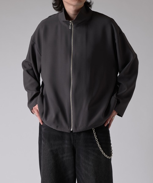 Lui's（ルイス）の「ロングスリーブZIPシャツ（シャツ/ブラウス・メンズ・チャコールグレー/ブラック・S/M）」の2枚目の写真