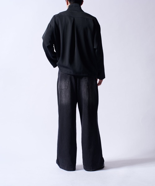 Lui's（ルイス）の「ロングスリーブZIPシャツ（シャツ/ブラウス・メンズ・チャコールグレー/ブラック・S/M）」の8枚目の写真