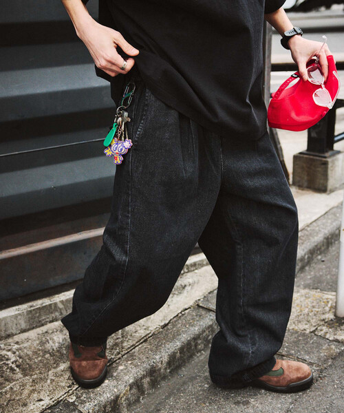 【傑作コラボ】 SYU Dickies ワイド バギーパンツ 神シルエット 美品 セール】限定展開 Dickies/ディッキーズ Dickies×FREAK'S STORE