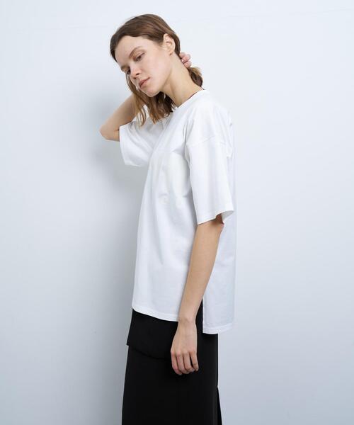 LANVIN en Bleu（ランバンオンブルー）の「ビッグロゴプリントTシャツ（Tシャツ/カットソー・レディース・カーキ/オフホワイト/ブラック・38）」の21枚目の写真