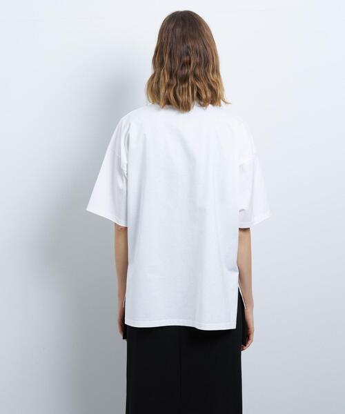 LANVIN en Bleu（ランバンオンブルー）の「ビッグロゴプリントTシャツ（Tシャツ/カットソー・レディース・カーキ/オフホワイト/ブラック・38）」の22枚目の写真