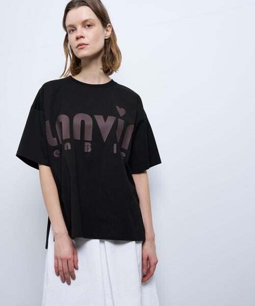 セール】ビッグロゴプリントTシャツ(Tシャツ/カットソー セール】ビッグロゴプリントTシャツ(Tシャツ/カットソー