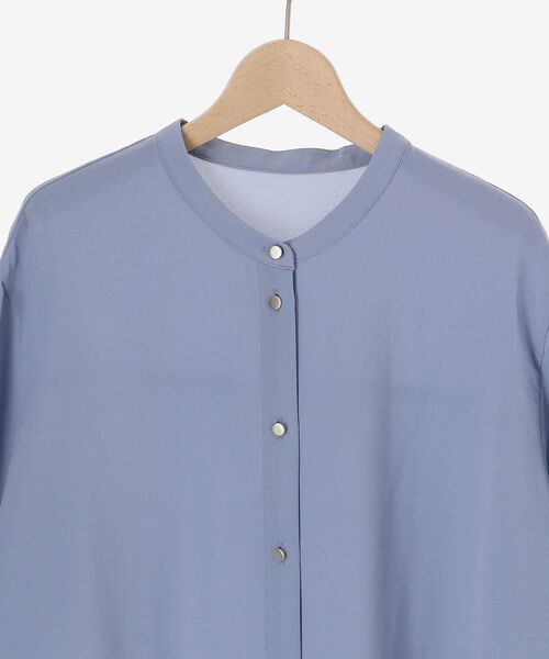 le.coeur blanc（ルクールブラン）の「★NO.1ヒット大人気ブラウス★2WAYジョーゼットブラウス（シャツ/ブラウス・レディース・オフホワイト/サックスブルー/ダークグレー/ネイビー/ブラック・38）」の6枚目の写真