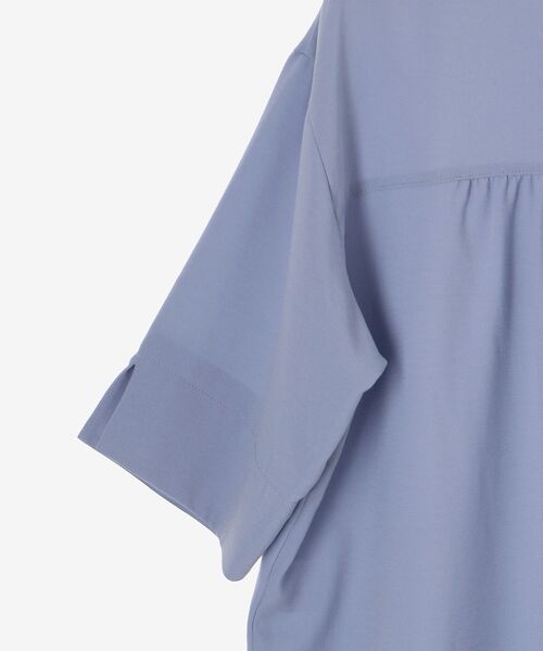 le.coeur blanc（ルクールブラン）の「★NO.1ヒット大人気ブラウス★2WAYジョーゼットブラウス（シャツ/ブラウス・レディース・オフホワイト/サックスブルー/ダークグレー/ネイビー/ブラック・38）」の7枚目の写真