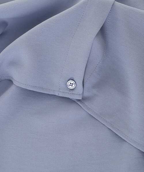 le.coeur blanc（ルクールブラン）の「★NO.1ヒット大人気ブラウス★2WAYジョーゼットブラウス（シャツ/ブラウス・レディース・オフホワイト/サックスブルー/ダークグレー/ネイビー/ブラック・38）」の8枚目の写真