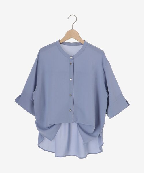 le.coeur blanc（ルクールブラン）の「★NO.1ヒット大人気ブラウス★2WAYジョーゼットブラウス（シャツ/ブラウス・レディース・オフホワイト/サックスブルー/ダークグレー/ネイビー/ブラック・38）」の15枚目の写真