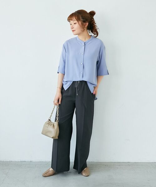 le.coeur blanc / ルクールブラン ★NO.1ヒット大人気ブラウス★2WAYジョーゼットブラウス ☆NO.1ヒット大人気ブラウス☆2WAYジョーゼットブラウス/le