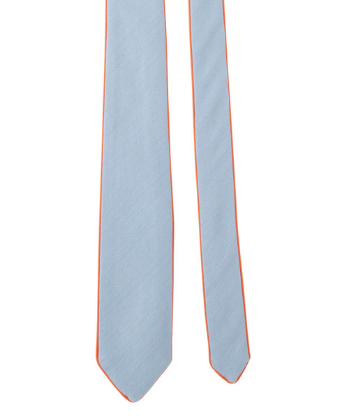 giraffe（ジラフ）の「レジメンタルカラーパイピングタイ02　BROWN（ネクタイ・メンズ・ブラウン・FREE）」の2枚目の写真