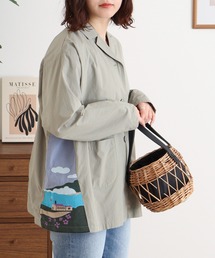 Emago（イマゴ）の「EMAGO 街並みパッチワーク刺繍ジャケット（テーラードジャケット）」