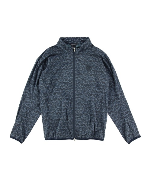 ZOY(ゾーイ)の「MENS レイヤーロゴプリントタフタ ブルゾン(ブルゾン・メンズ・ホワイト/ネイビー・MEDIUM/LARGE/X-LARGE/SMALL)」の1枚目の写真