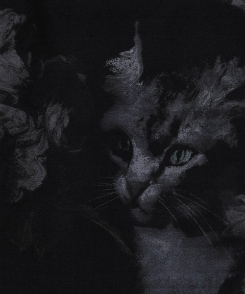 LAD MUSICIAN（ラッドミュージシャン）の「PAINT ROSE + CAT RECORD SHOULDER BAG（ショルダーバッグ・メンズ・ブラック×ベージュ/ブラック系その他・FREE）」の6枚目の写真