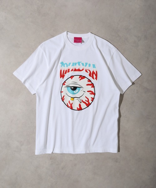 MISHKA（ミシカ）の「MISHKA TEE SHIRT ミシカ 半袖 Tシャツ（Tシャツ/カットソー・メンズ・ホワイト系3/ブラック系4/ホワイト系5/グレー/ブラック/ホワイト系/ホワイト系1/ホワイト系2/カーキ/ブラック系5/ブラック系/イエロー/イエロー系/ピンク系1/イエロー系1/ピンク系2/カーキ系/ベージュ/ホワイト/ピンク系/グリーン/ブラック系3/グリーン系/ホワイト系4/ホワイト系6/ブラック系2・XL/M/L）」の5枚目の写真