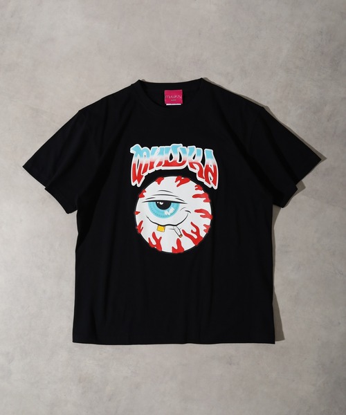 MISHKA（ミシカ）の「MISHKA TEE SHIRT ミシカ 半袖 Tシャツ（Tシャツ/カットソー・メンズ・ホワイト系3/ブラック系4/ホワイト系5/グレー/ブラック/ホワイト系/ホワイト系1/ホワイト系2/カーキ/ブラック系5/ブラック系/イエロー/イエロー系/ピンク系1/イエロー系1/ピンク系2/カーキ系/ベージュ/ホワイト/ピンク系/グリーン/ブラック系3/グリーン系/ホワイト系4/ホワイト系6/ブラック系2・XL/M/L）」の12枚目の写真
