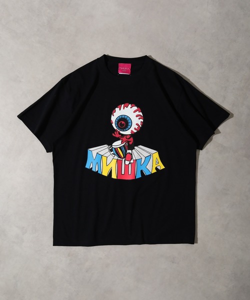 MISHKA（ミシカ）の「MISHKA TEE SHIRT ミシカ 半袖 Tシャツ（Tシャツ/カットソー・メンズ・ホワイト系3/ブラック系4/ホワイト系5/グレー/ブラック/ホワイト系/ホワイト系1/ホワイト系2/カーキ/ブラック系5/ブラック系/イエロー/イエロー系/ピンク系1/イエロー系1/ピンク系2/カーキ系/ベージュ/ホワイト/ピンク系/グリーン/ブラック系3/グリーン系/ホワイト系4/ホワイト系6/ブラック系2・XL/M/L）」の13枚目の写真